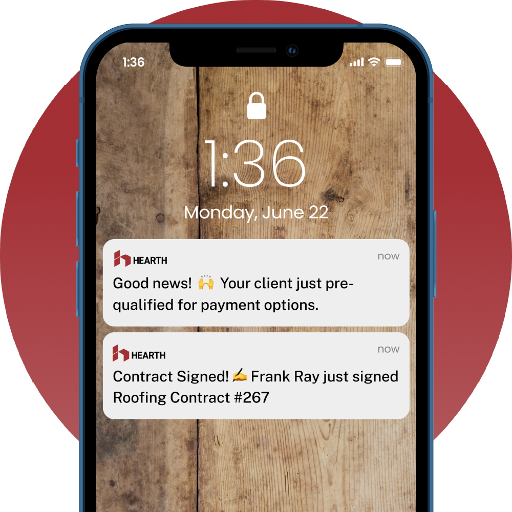notification - Best Contractor Estimating & Invoicing Software - Hearth