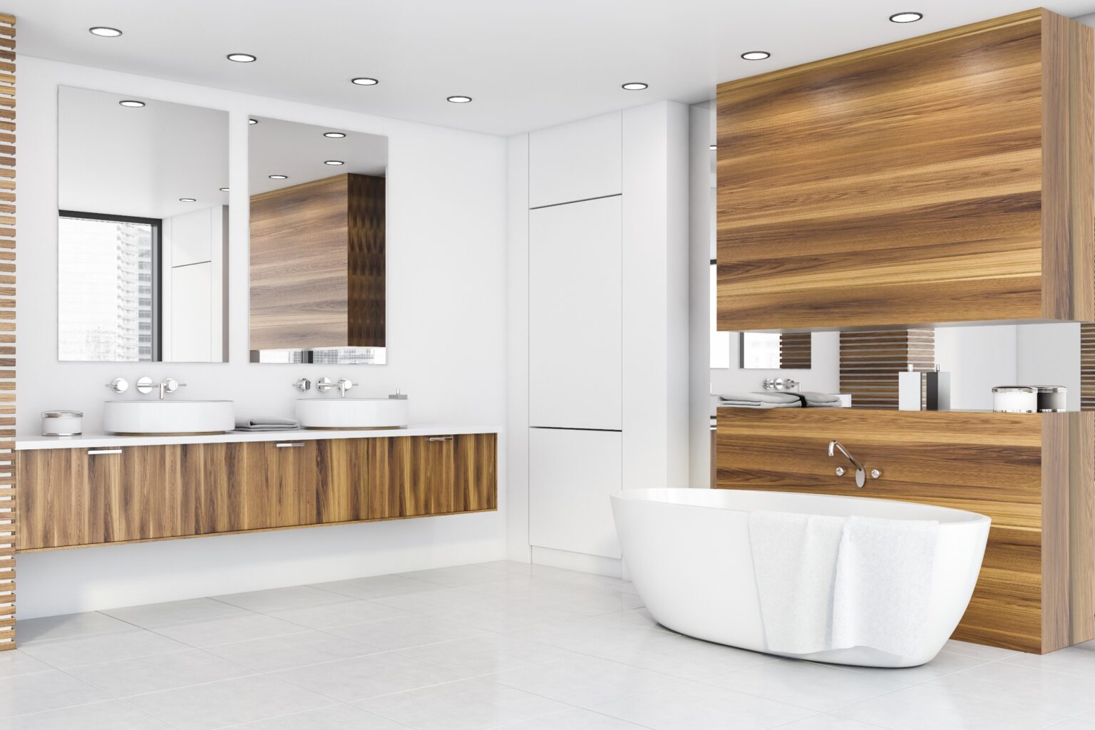 remodeled modern bathroom
