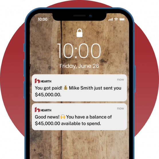Phone Notification 1 copy 6@0.5x notification - Best Contractor Estimating & Invoicing Software - Hearth